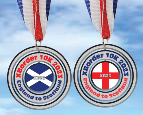 X Bordr 10k medal 2023 designed by dbgraphics ltd